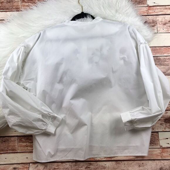 Vince camuto embroidered balloon sleeve blouse - Picture 8 of 8